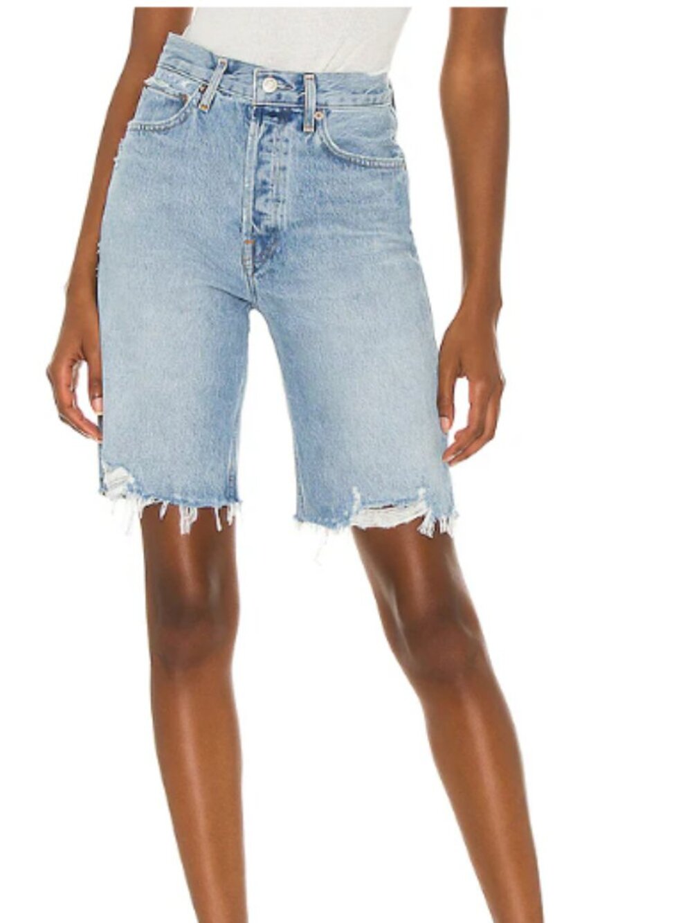 Agolde 90s Mid Rise Loose Denim Shorts in Swapmeet Size 24